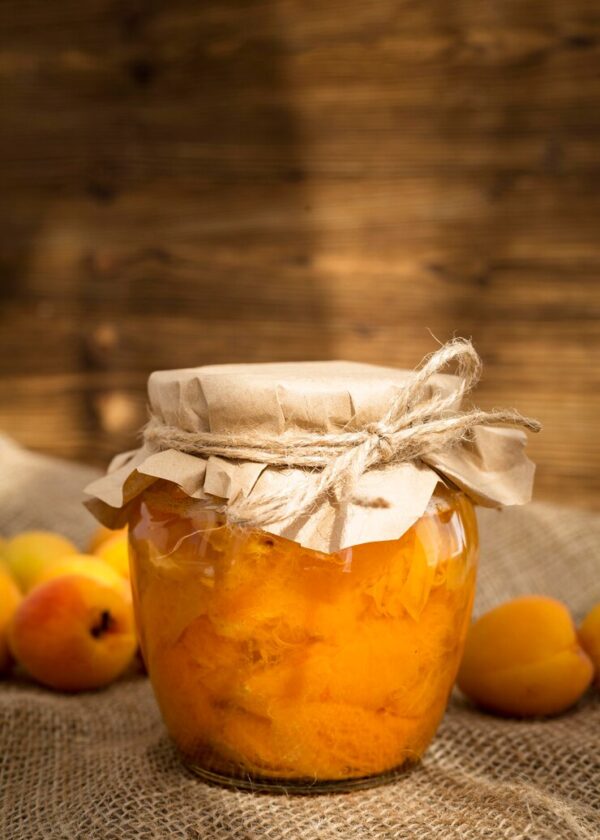 Apricot compote jar arrangement 23 2148647866